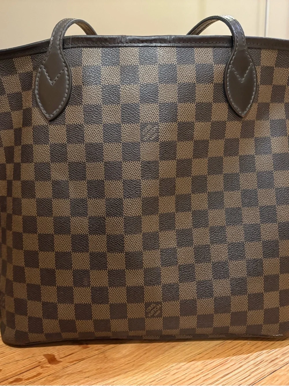 ❤️‍🔥AUTHENTIC❤️‍🔥 Louis Vuitton Damier Neverful MM with Red Striped Interior - Picture 2 of 6